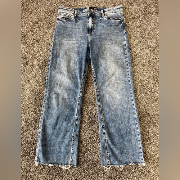 Kut from the Kloth Women’s Jeans Raw Hem Super Soft Size 14 - Picture 2 of 7